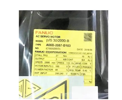 New Gốc Fanuc AC Servo Động Cơ BIS 30/2000-B A06B-2078-B103