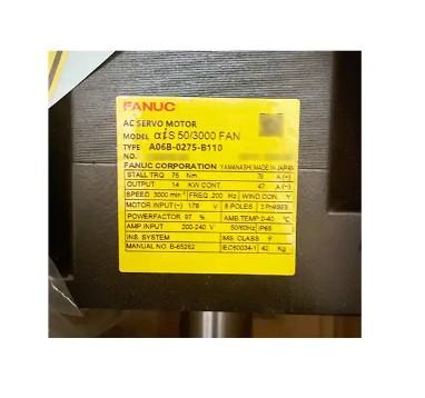 AC Động Cơ Servo Fanuc A06B-0275-B110 AiS 50/3000 Fan Hâm Mộ
