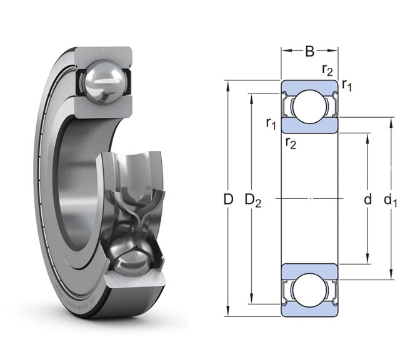 61800-2Z SKF