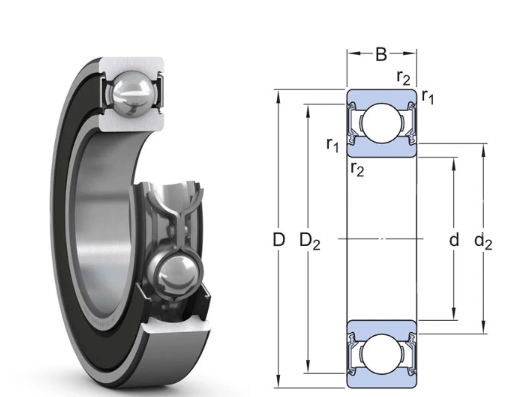W 6205-2RS1 SKF